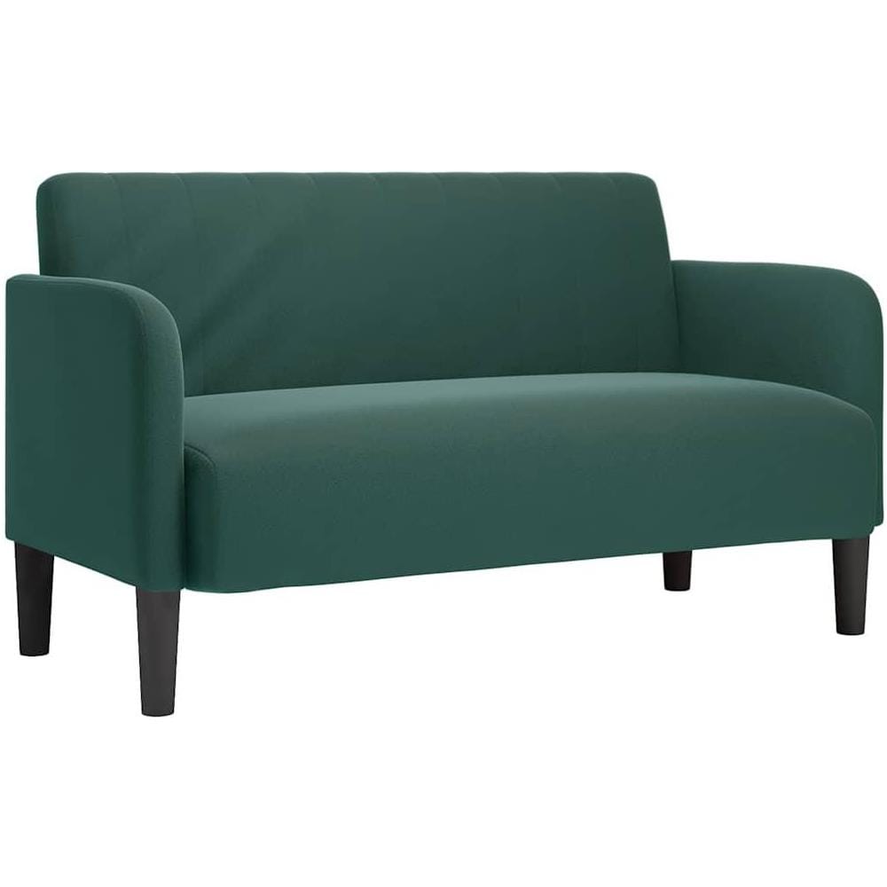 Divano Divanetto Verde Scuro 109 cm Velluto - Foto 1