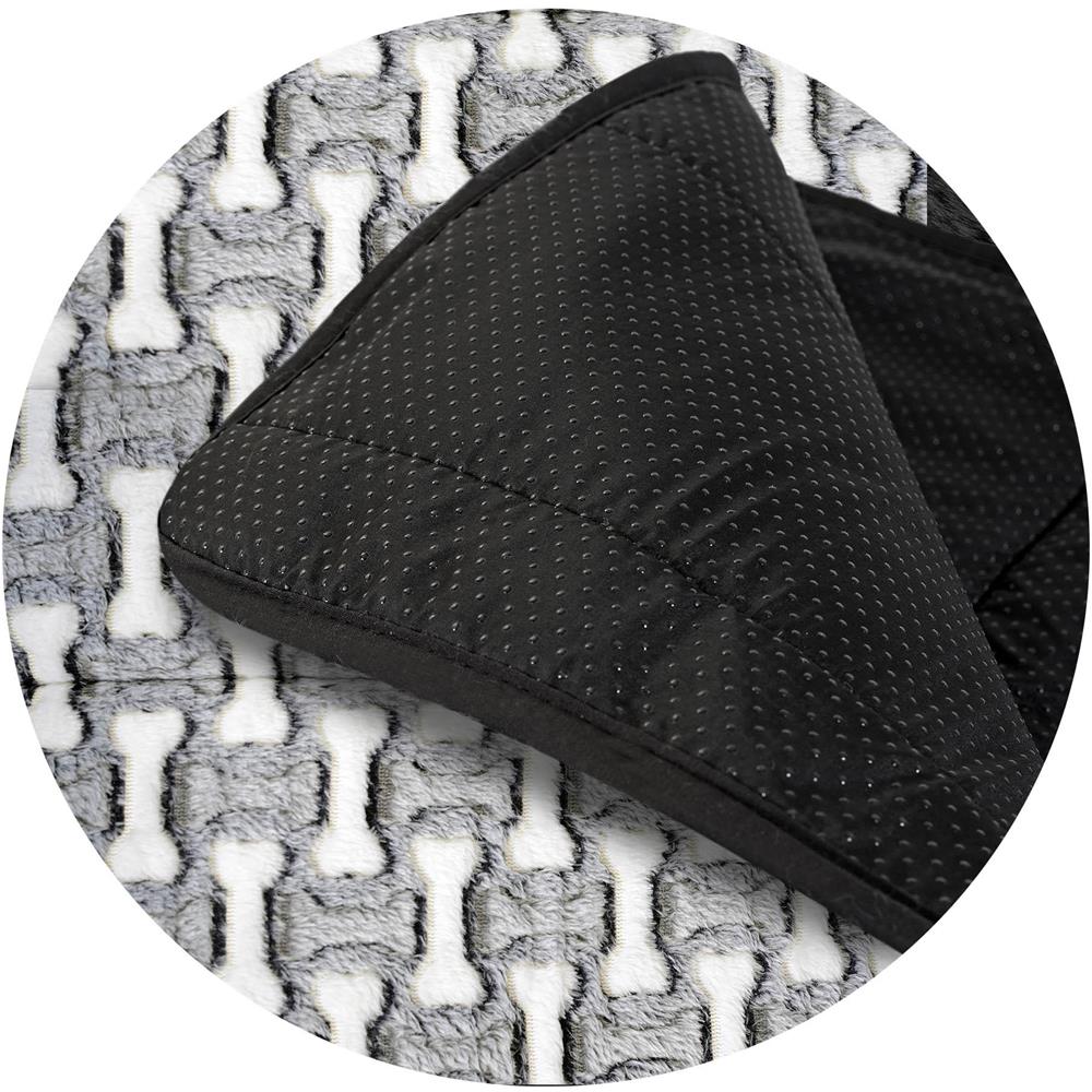 100x70 cm Tappetino per cuccia per cani personalizzabile grigio impermeabile ossa - Foto 5