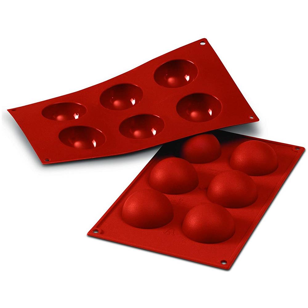 Stampo Semisfere 6 Cavita 6cm Classic Terracotta Silicone - Foto 2