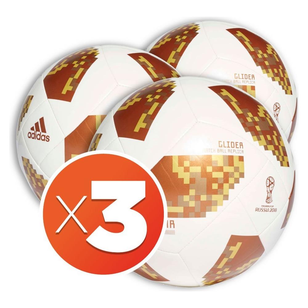Combo Palloni Calcio Telstar World Cup Glider Bianco Oro - Taglia: Unica - Colore: Bianco Oro - Foto 1