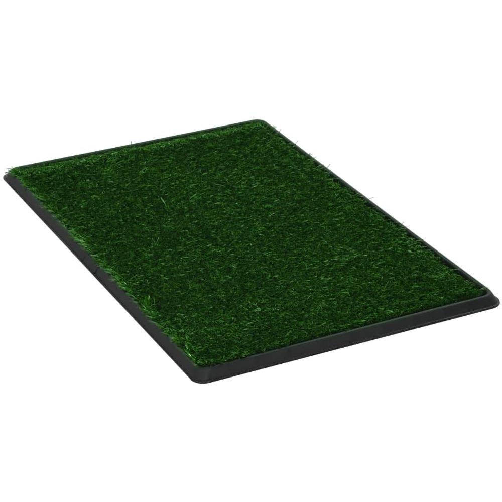 Toilette Animali con Vassoio e Prato Finto Verde 76x51x3cm WC - Foto 2