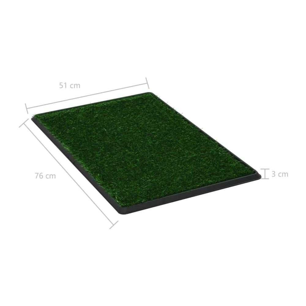 Toilette Animali con Vassoio e Prato Finto Verde 76x51x3cm WC - Foto 8