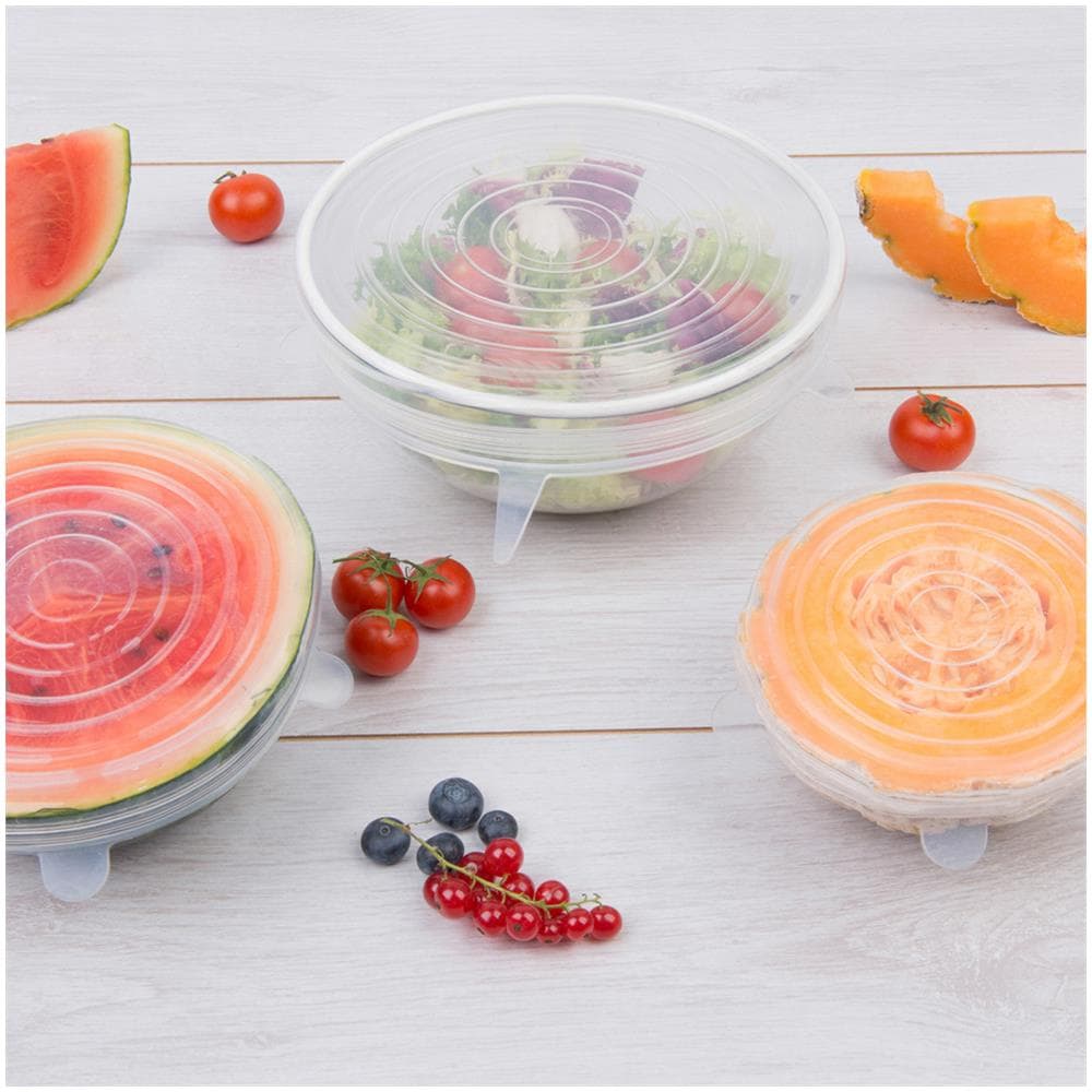 Set 6 Coperchi Trasparenti In Silicone Per Alimenti Trasparente - Foto 7