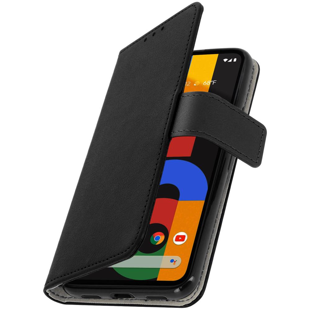 Custodia Google Pixel 4a Portafoglio Supporto Video Soft Touch Nero - Foto 10