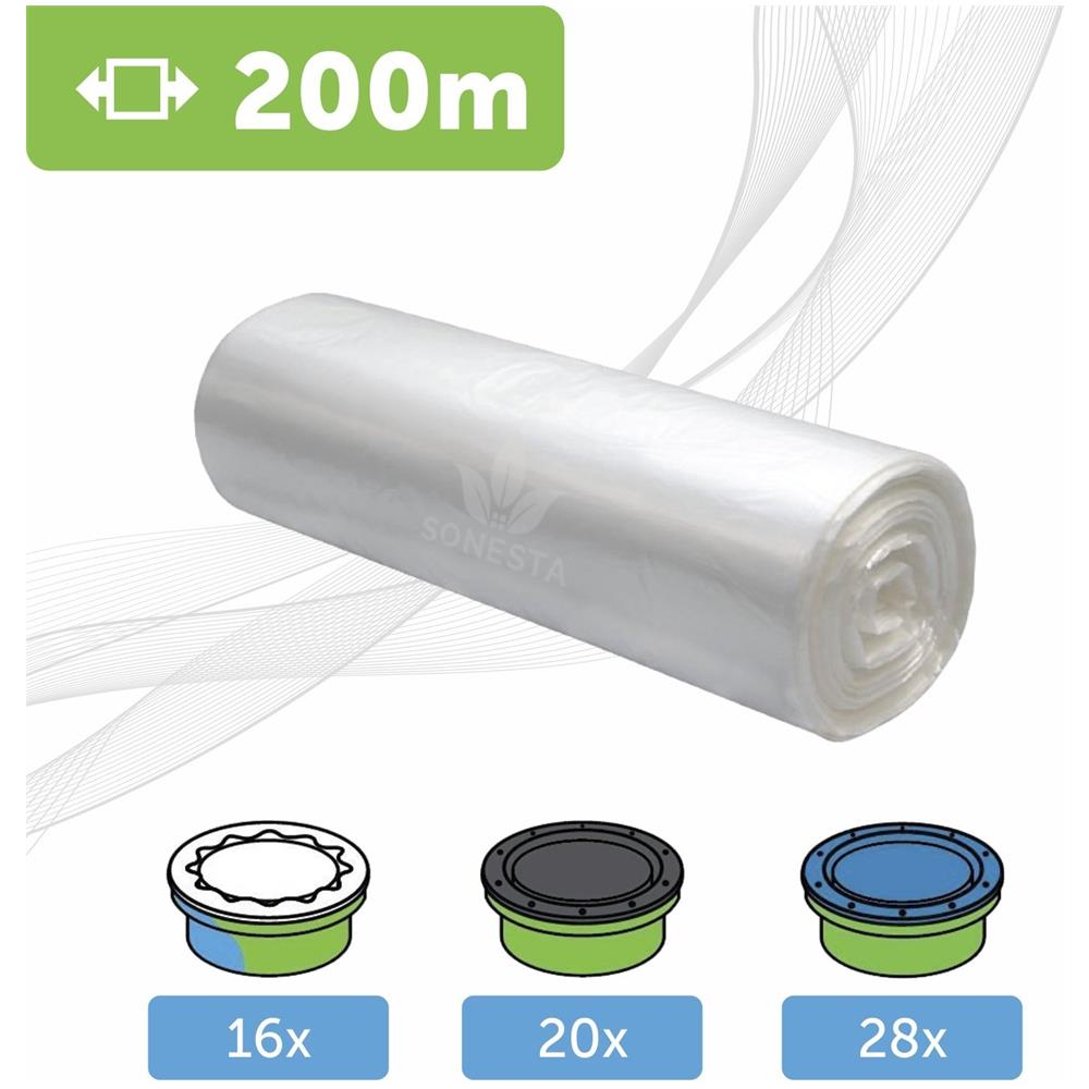 Eco Nappy Bin Liners 100 Compatibile Con Tommee Tippee Sangenic Tec Simplee Ruotarlo E Farlo Scattare Litter Locker Ii Equivalente A 16 Sangenic Si Adatta A Tutte Le Vasche Profumo Anti Odore Evoh 200m - Foto 1
