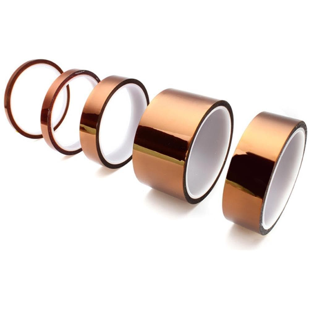 5 5mm 10 Millimetri 20 Millimetri 30 Millimetri 50 Millimetri 30m 100ft Bga Alta Temperatura Film Termoresistente Polyimide Kapton Nastro Doro Resistere Sticky - Foto 2