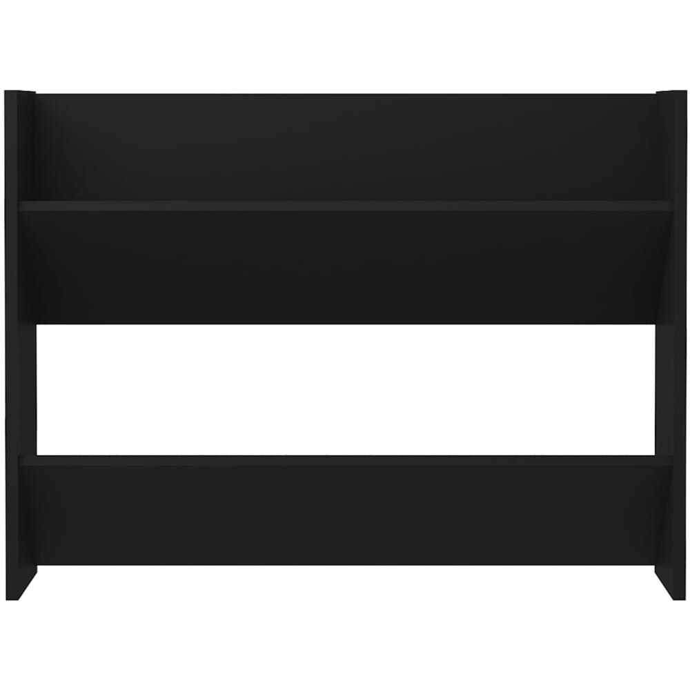 Scarpiera a Muro Nera 80x18x60 cm in Legno Multistrato - Foto 5