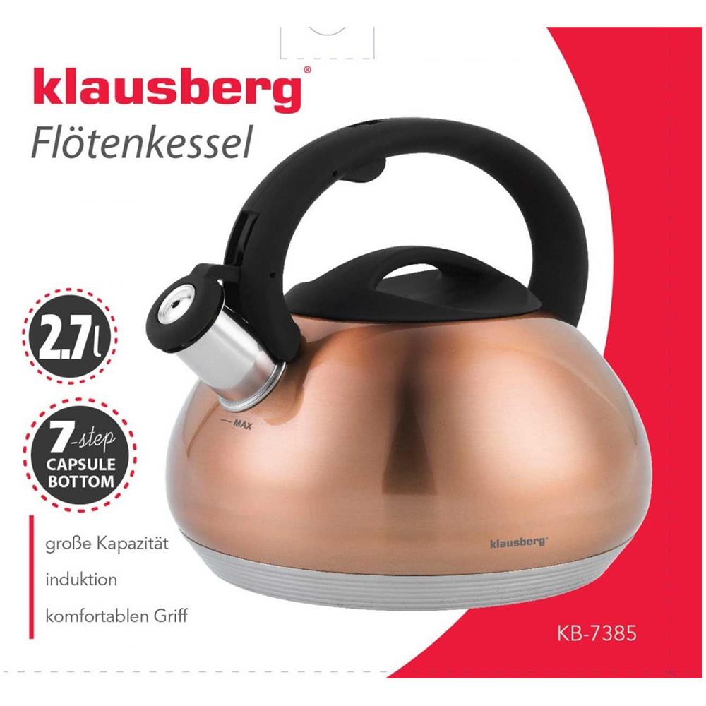 Tastiera Klausberg Con Fischietto 2.7l Kb-7385 Copper - Foto 3