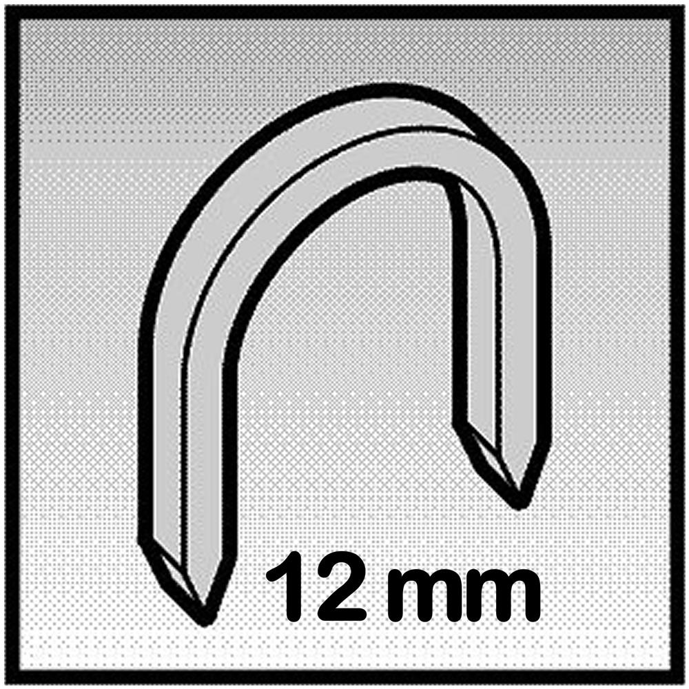 Punti Acciaio U Per Graffatrice Altezza Mm 12 Confezione Pezzi 2000 Valex - Foto 1