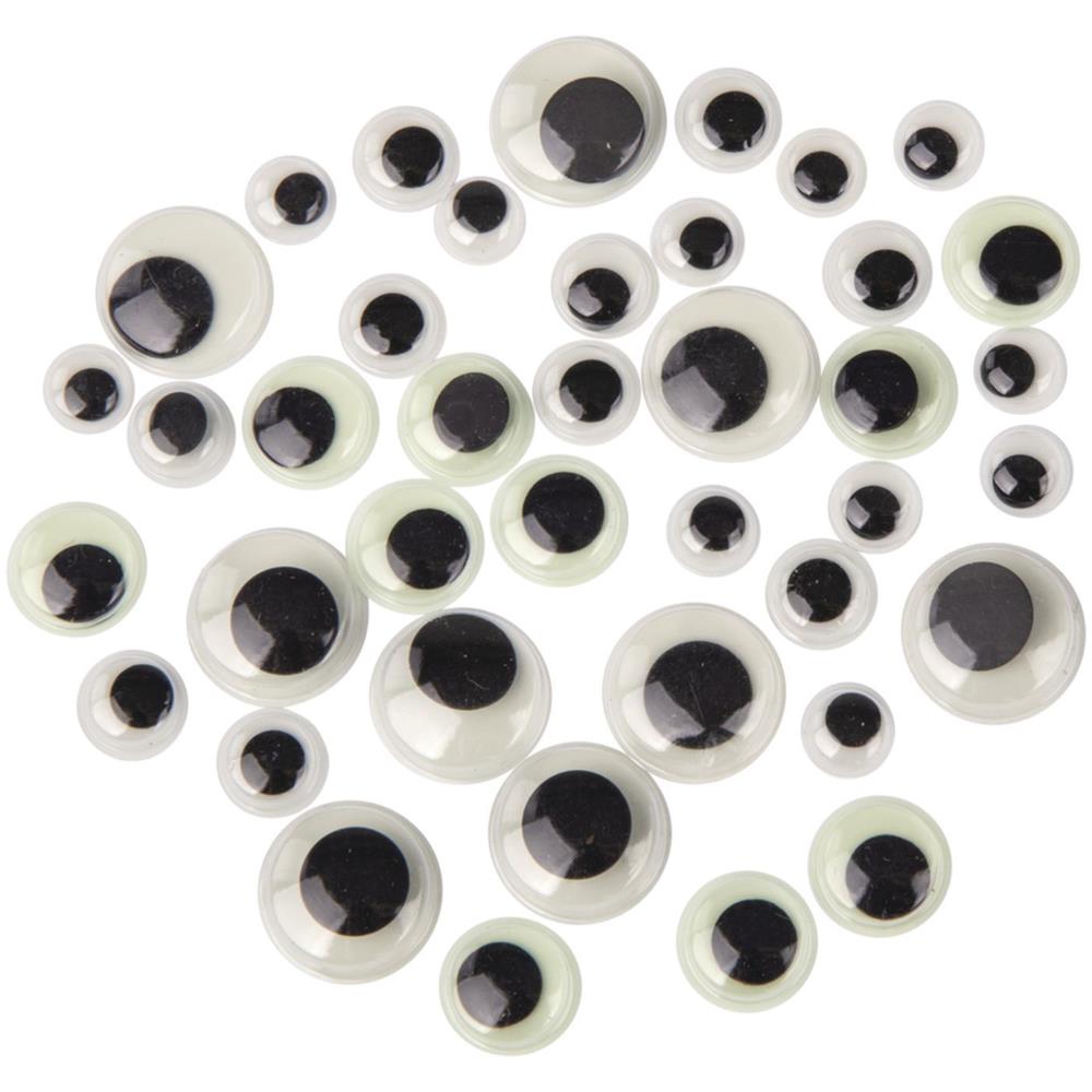 Occhi In Movimento - 40 Pezzi - Brillantezza Al Buio - Dimensioni 10, 12, 15 E 20 Mm - Foto 1