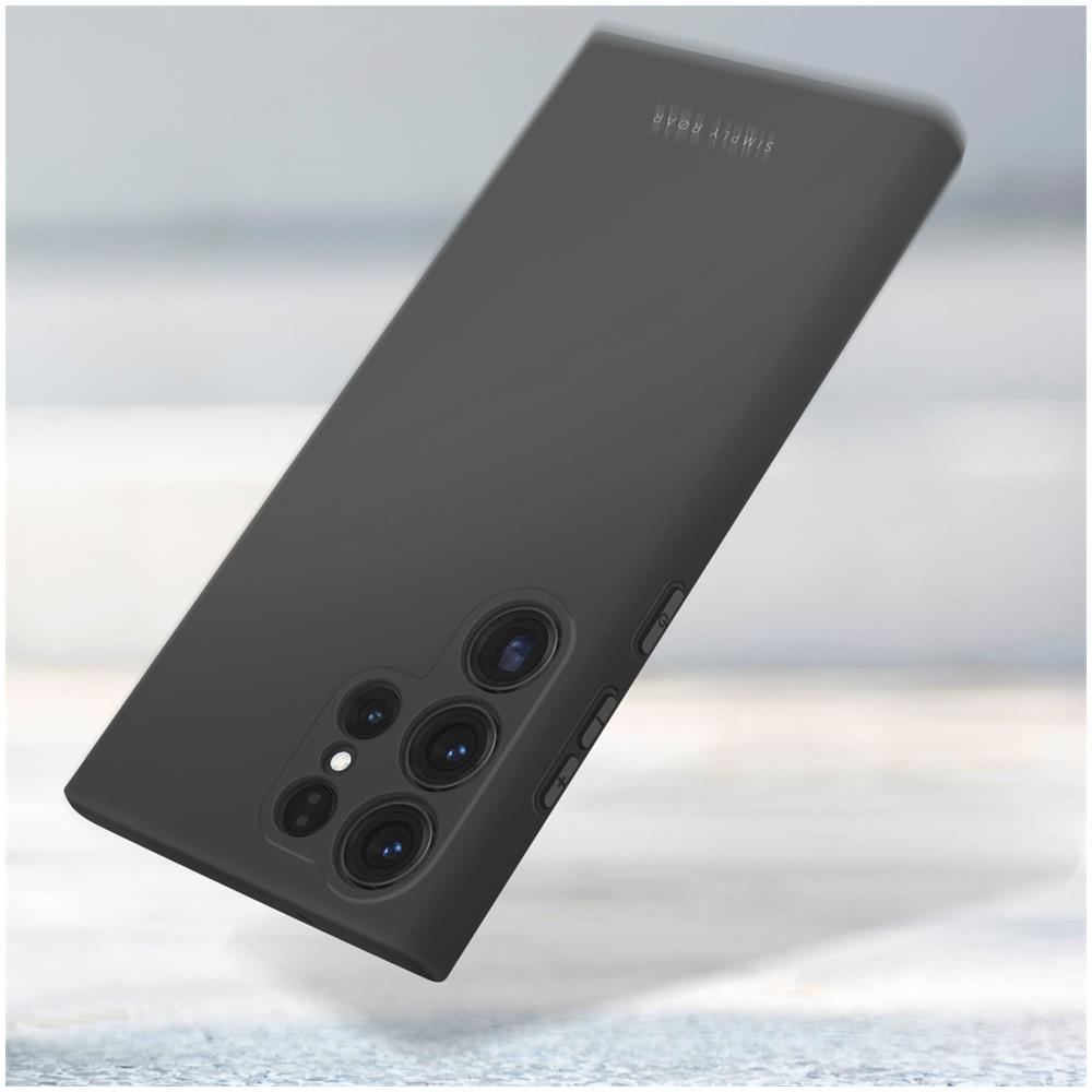Cover Per Samsung S23 Ultra Silicone Opaco Soft-touch Space Nera - Foto 2