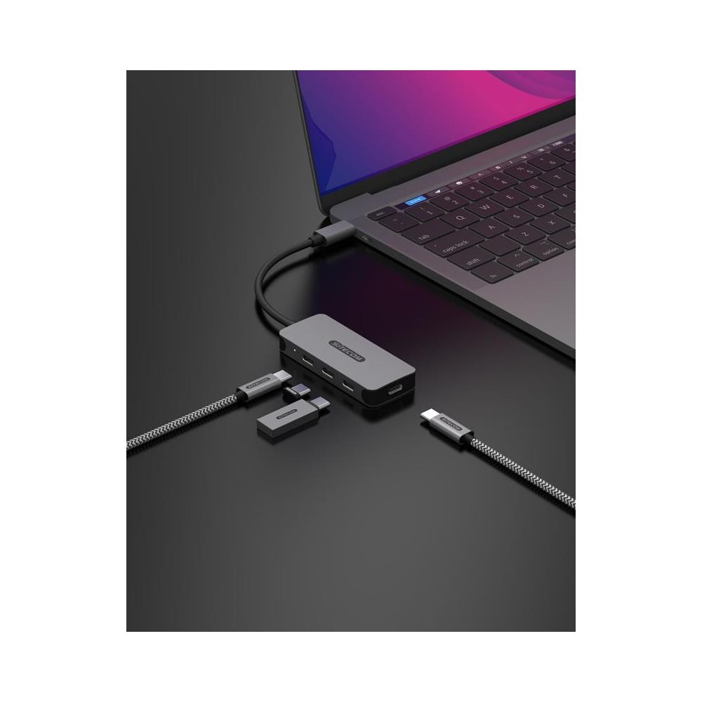 CN-5009 Hub USB-C a 4x USB-A 5 Gbps Colore Grigio - Foto 4