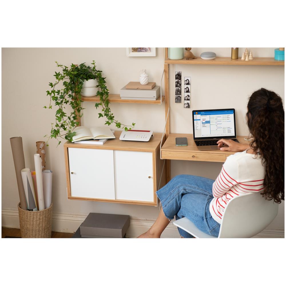 FRITZ!Box 7530 AX router wireless Gigabit Ethernet Dual-band (2.4 GHz / 5 GHz) Bianco - Foto 3