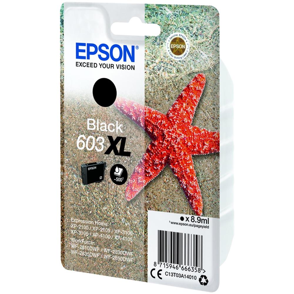 Cartuccia Original C13T03A14010 D'inchiostro Nero 603XL ~ 500 Pagine - Foto 1