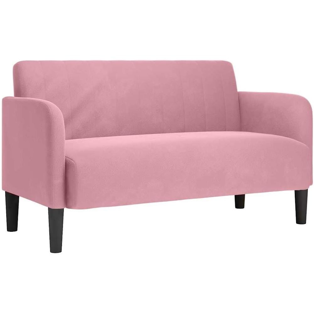 Divano Divanetto Rosa 109 cm in Velluto - Foto 1