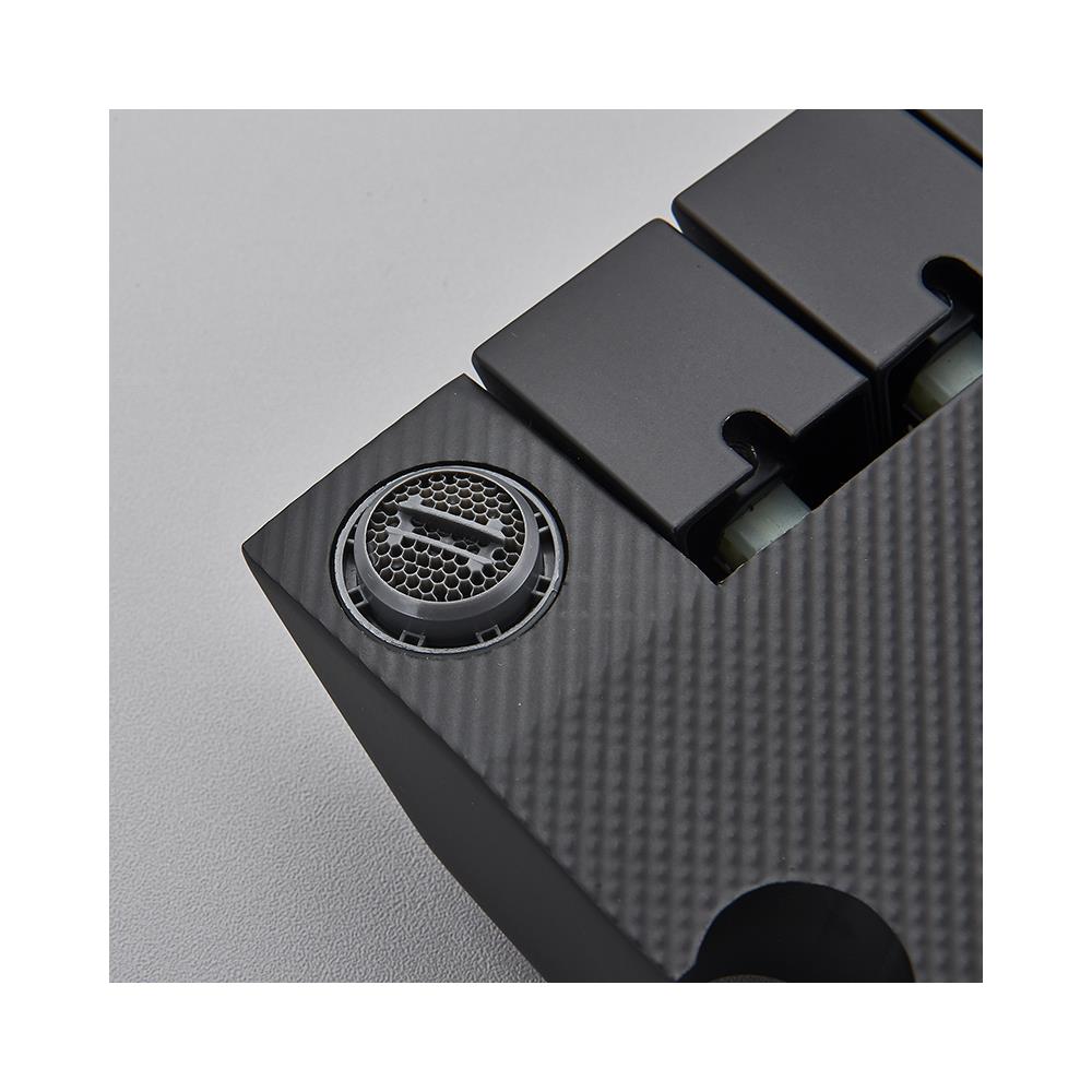 Colonna doccia, Blackswan, tipo M169, modello nero regolabile, con display LCD, tubo nascosto e doccia a pressione, misura 120 cm - Foto 2