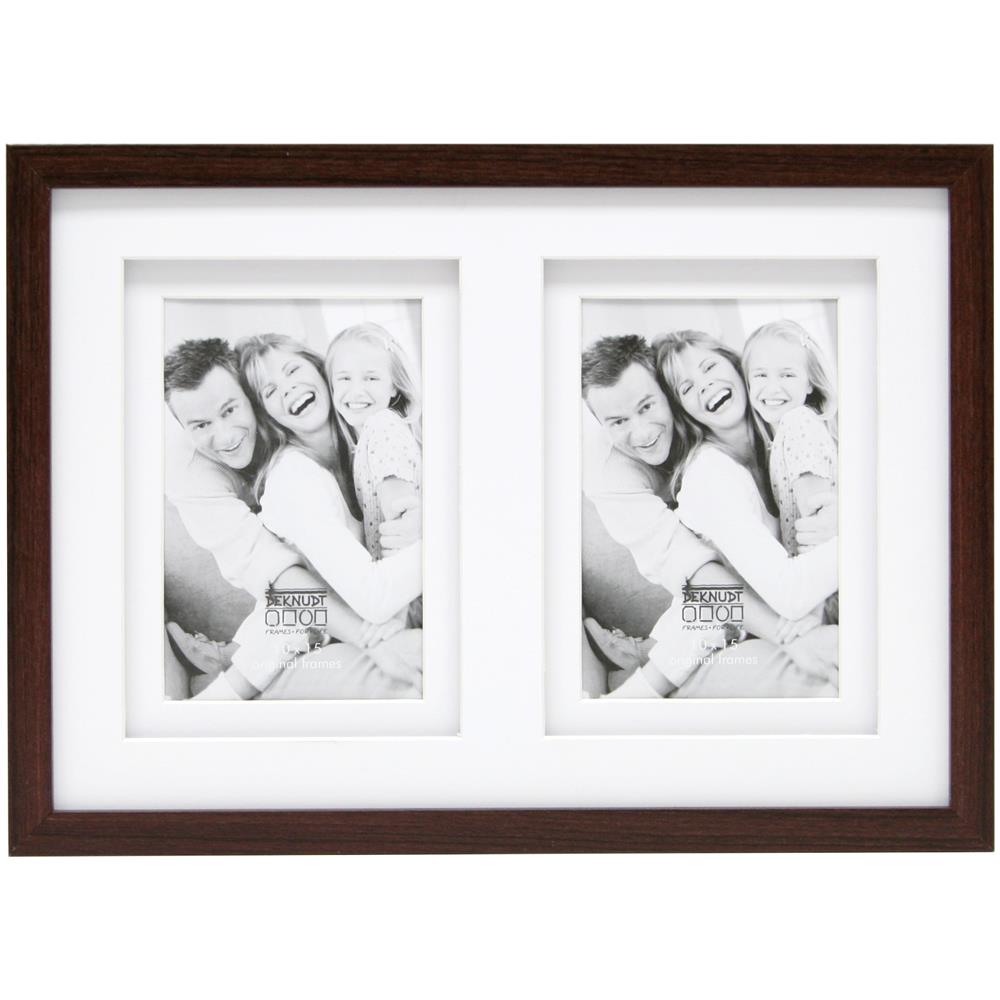 S65KQ2 brown 2x10x15 Gallery Frame Wood Passepartout - Foto 2