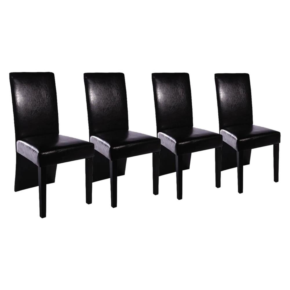 Set 4 Sedie Sala Da Pranzo Nere - Foto 2