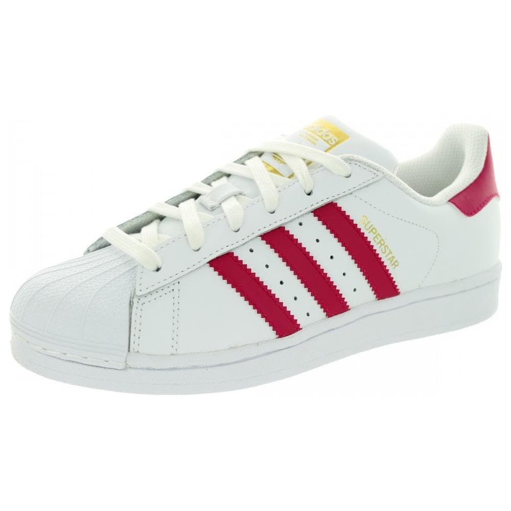 Superstar Foundation J Scarpe Sportive Donna Bianche Pelle Lacci B23644 37,5 - Foto 1