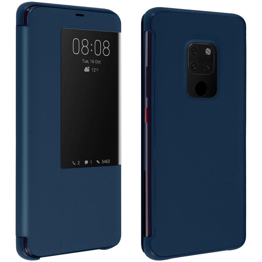 Custodia Huawei Mate 20 Sportellino Finestra Traslucida - Blu - Foto 1