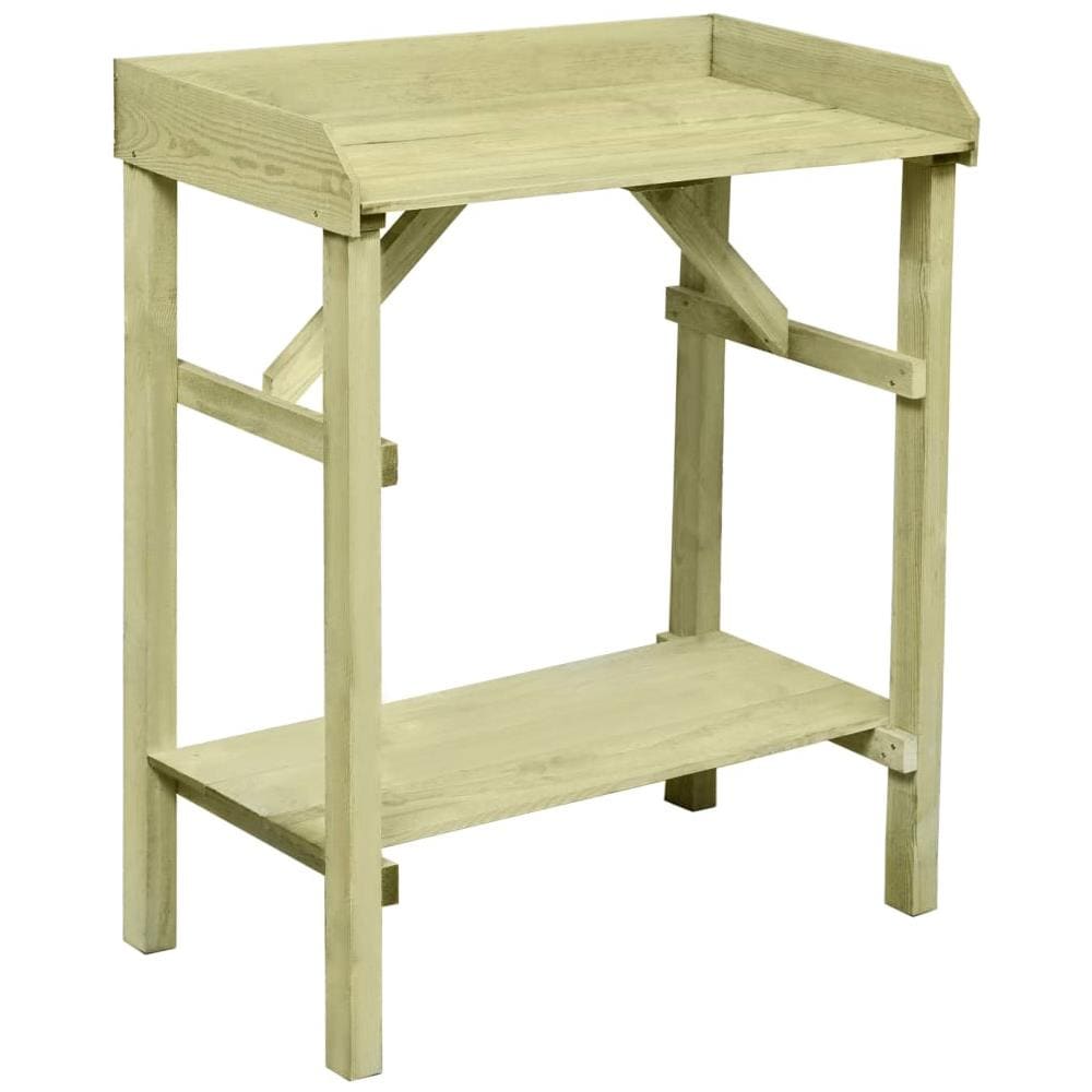 Tavolo da Lavoro da Giardino in Legno Impregnato FSC 75x40x90cm - Foto 1