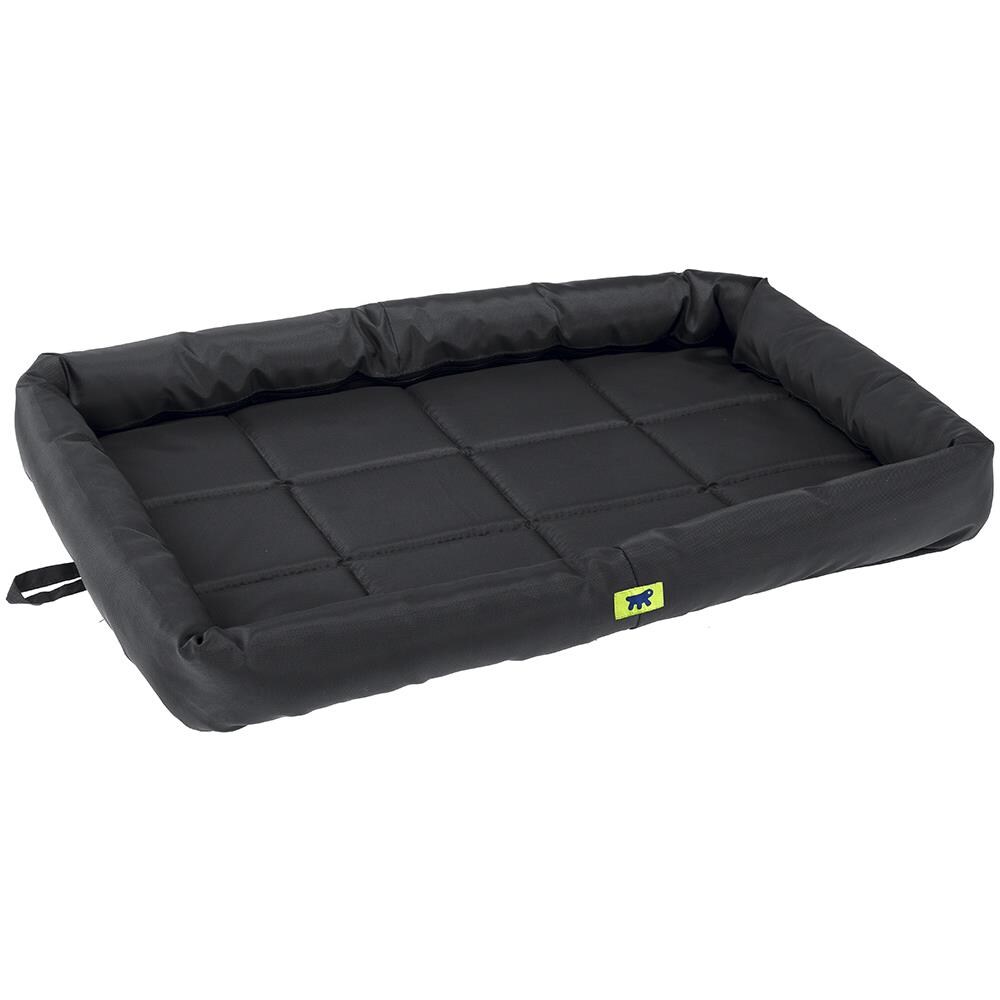 Lettino Imbottito Per Cani Tender Tech 75, Cuccia Materassino Sfoderabile Per Animali, Resistente, Tessuto Tecnico Antigraffio, Idrorepellente, Lavabile, 76 X 53 X H 5 Cm, Nero - Foto 1