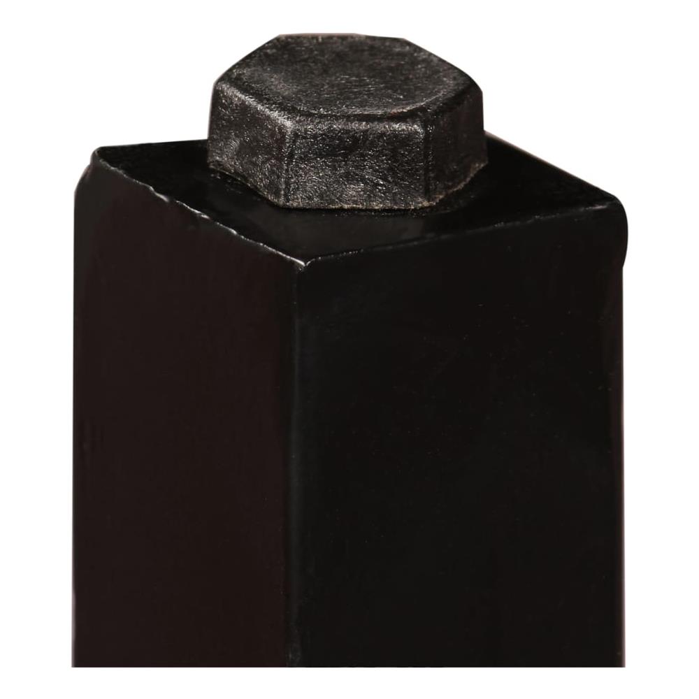 Set Da Bar 5 Pz In Legno Massello Di Sheesham E Vera Pelle - Foto 8