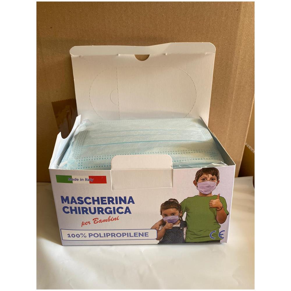 50 Mascherine Chirurgiche Blu per Bambini - Made In Italy - Certificate CE - Foto 7