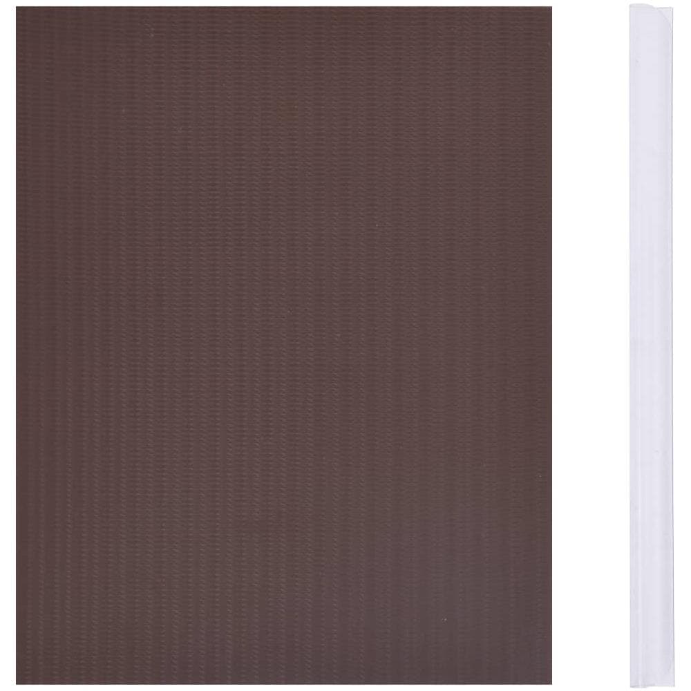Recinzione Frangivento Da Giardino Pvc 35x0,19 M Marrone - Foto 3