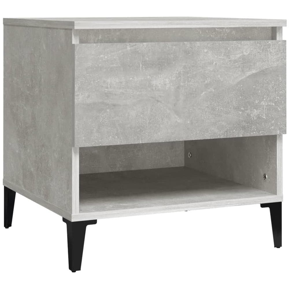 Tavolino Grigio Cemento 50x46x50 Cm In Legno Multistrato - Foto 2
