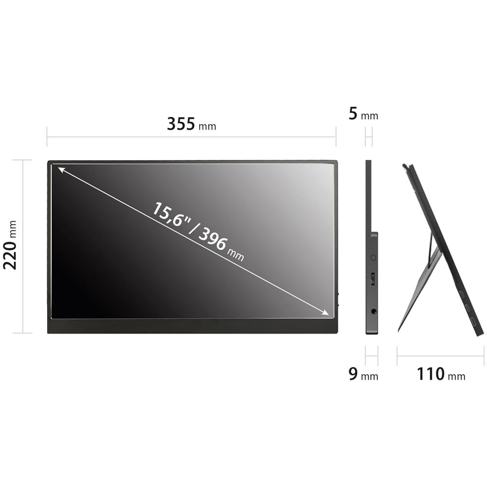 Monitor Portatile 15.6" LCD IPS A05-P156G1 1920 x 1080 Full HD - Foto 6