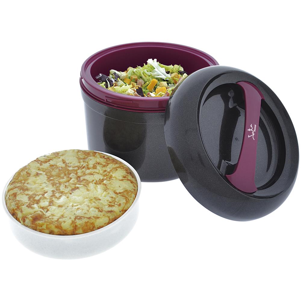 943 contenitore portapranzo Contenitore per il pranzo 3 L Nero, Viola 1 pz - Foto 3