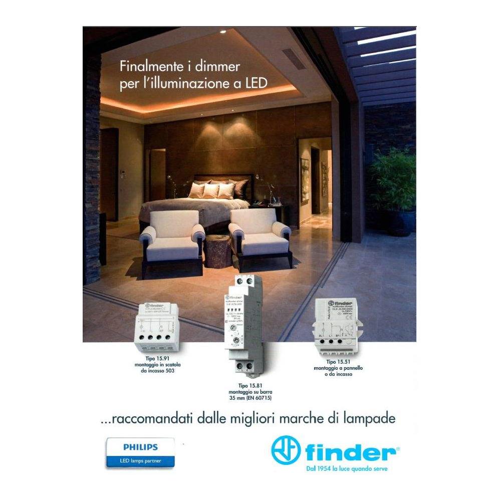 Rele' Elettronico Ad Impulsi - Dimmer Per Lampade Alogene / Led 230v 100w / 50 - Foto 2