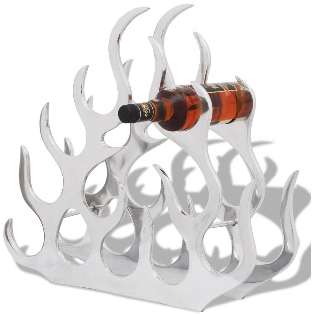 Portavini Portabottiglie In Alluminio Per 11 Bottiglie Colore Argento - Foto 1