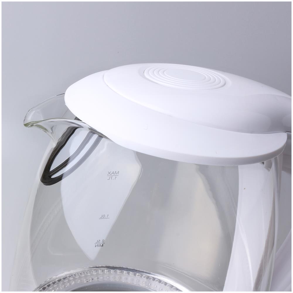Bollitore D'acqua In Vetro Borosilicato Con Illuminazione A Led. 2200w Capacità 1.7l - Foto 10