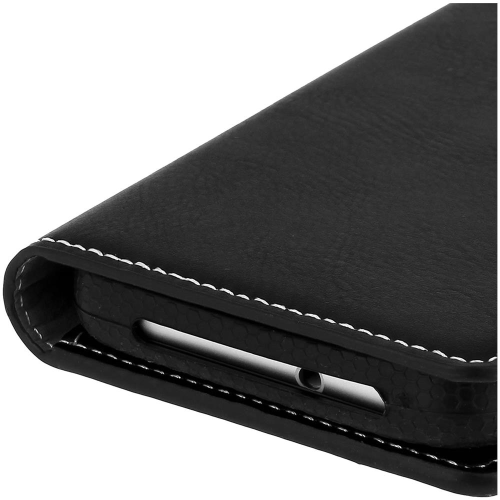 Custodia Smartphone 4.5' A 5.0' Universale Portafoglio Nero Slide Cover - Foto 10