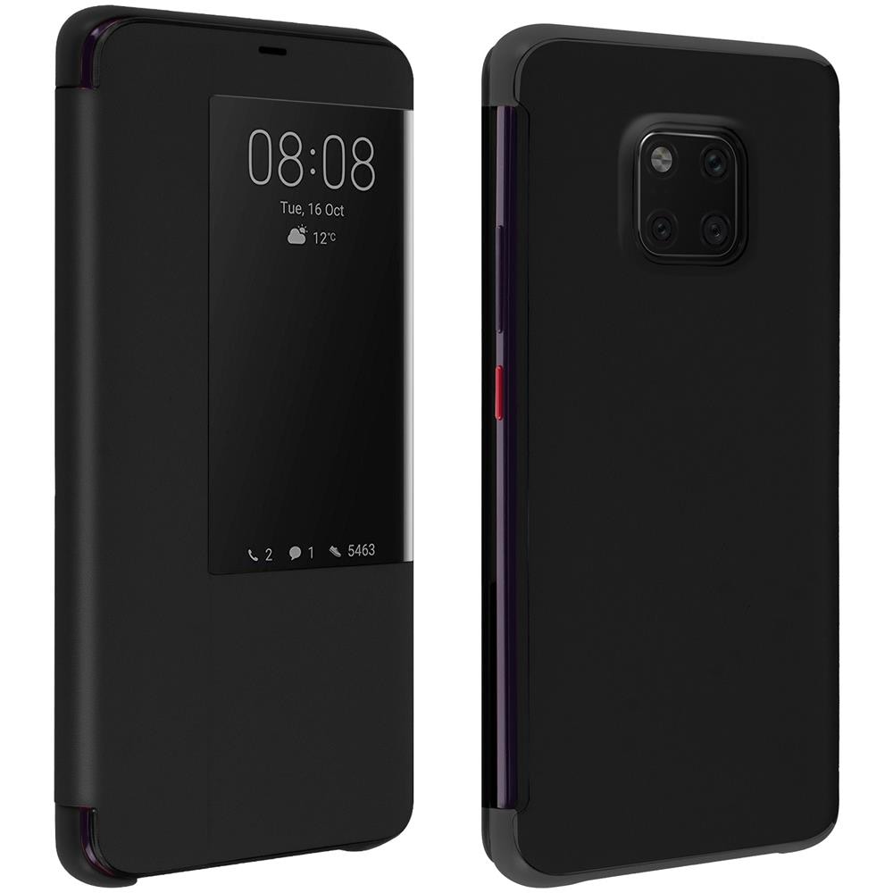 Custodia Huawei Mate 20 Pro Sportellino Finestra Traslucida - Nero - Foto 1