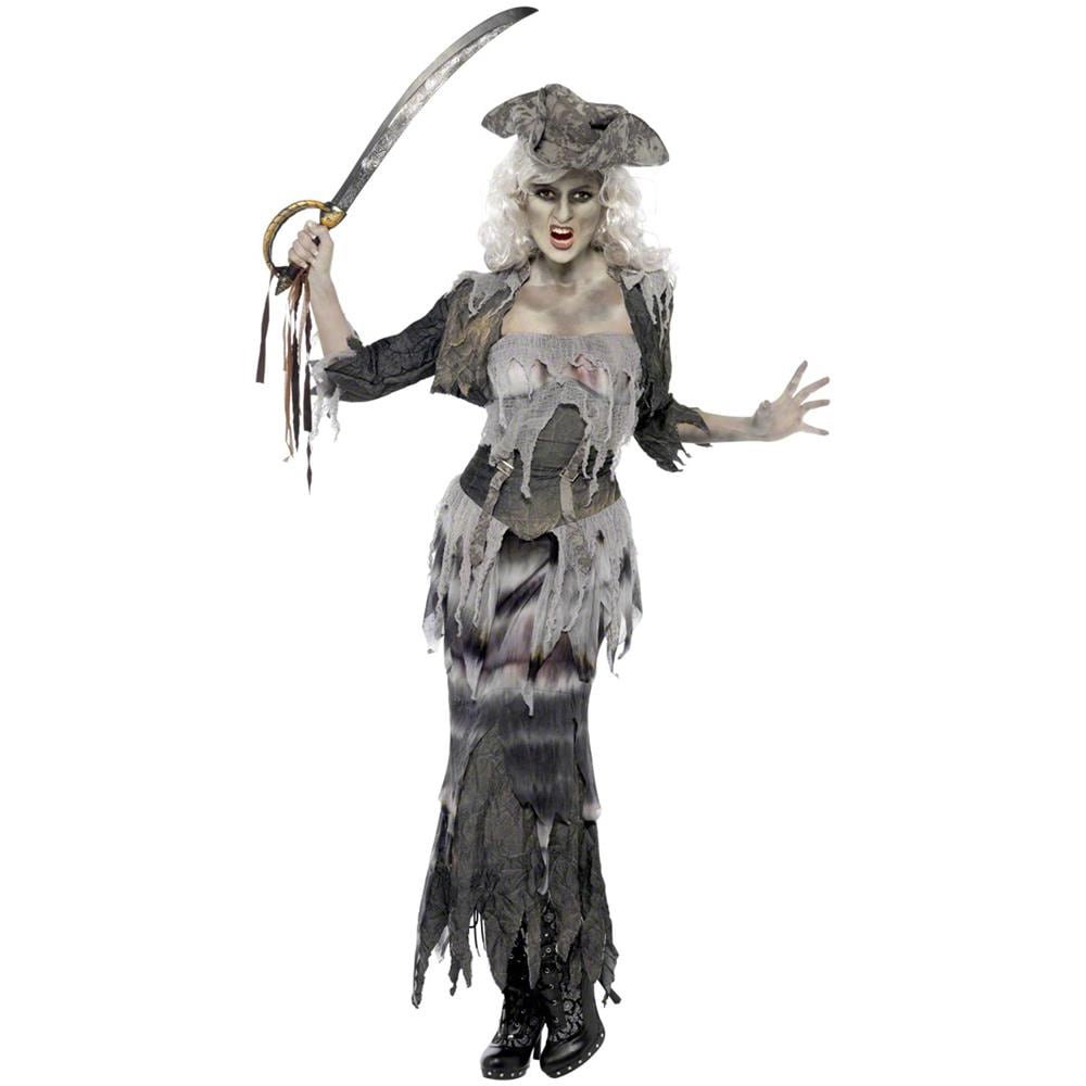 Costume Da Pirata Zombie Per Donna - Taglia: Xl - Foto 1