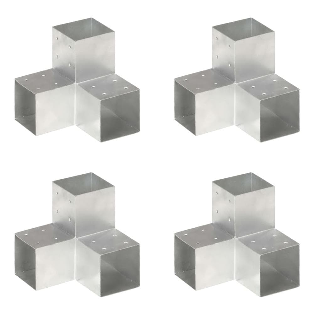Connettori Pali A Forma Di Y 4 Pz In Metallo Zincato 101x101 Mm - Foto 1