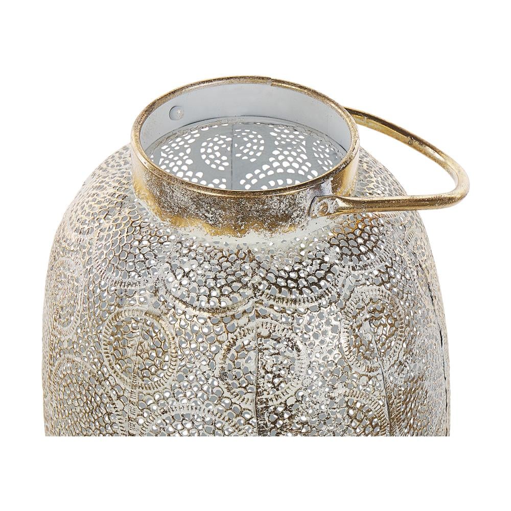 Lanterna Decorativa In Metallo Dorato 40 Cm Lantau - Foto 2