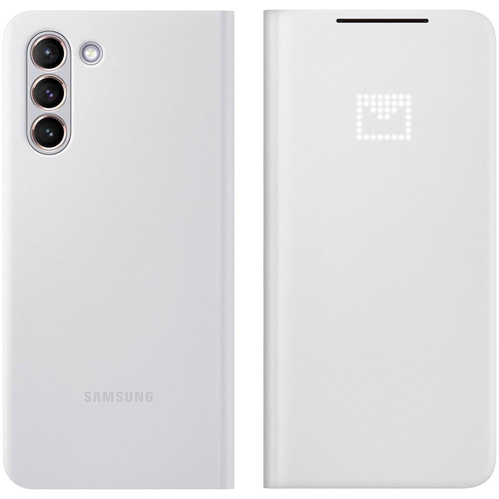 Custodia Led View Cover Ef-ng996pjegee Per Galaxy S21 Plus G996 Grigio - Foto 9