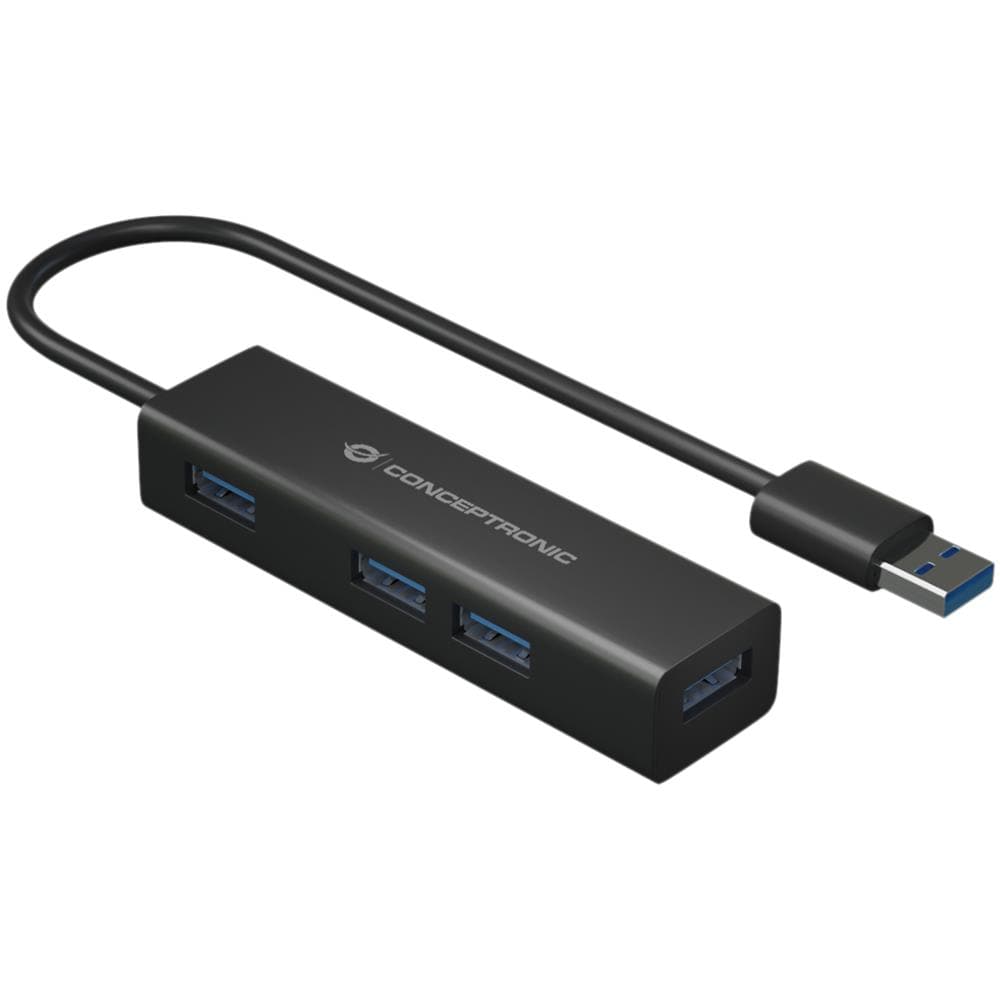 4-ports Usb 3.0 Hub With Usb-c Adap - Foto 3