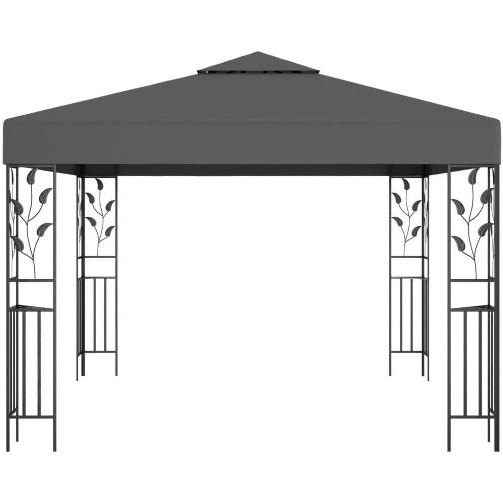 Gazebo con Stringa di Luci LED 3x3 m Antracite - Foto 3