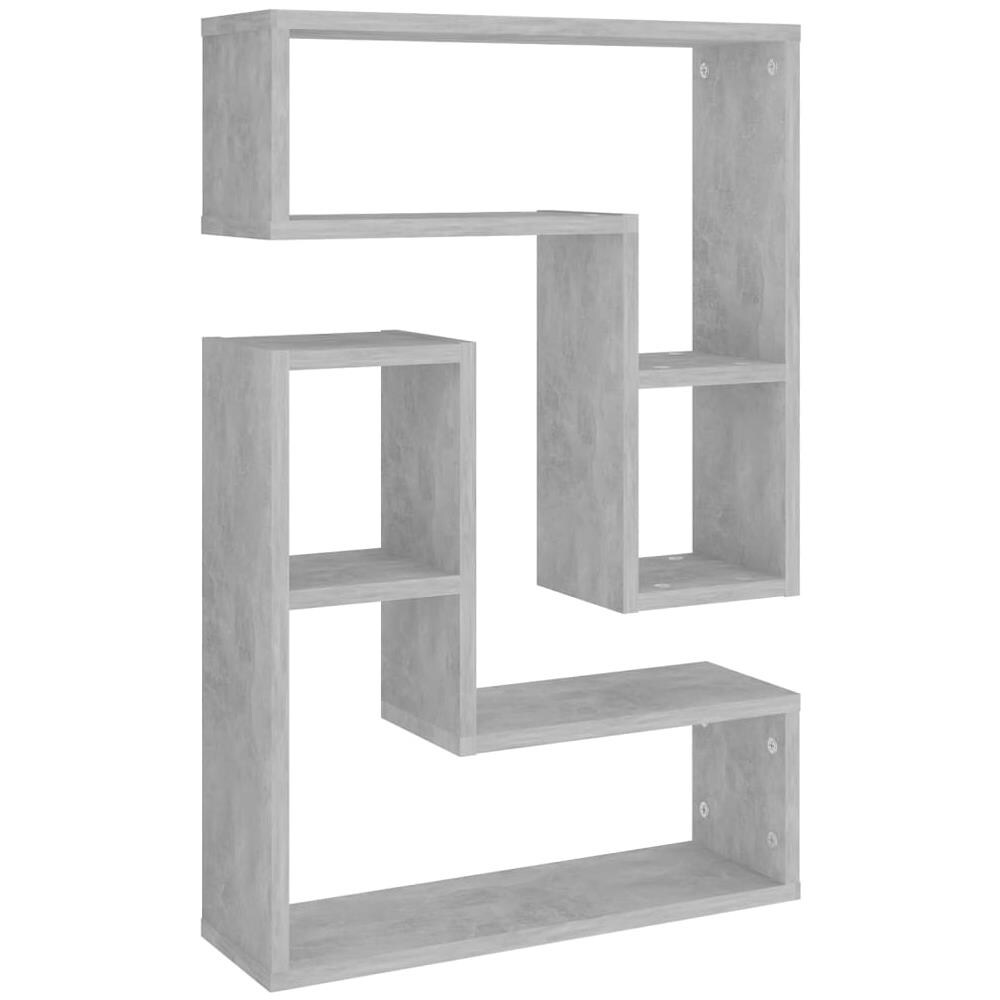 Mensole a Muro 2pz Grigio Cemento 50x15x50cm Legno Multistrato - Foto 2