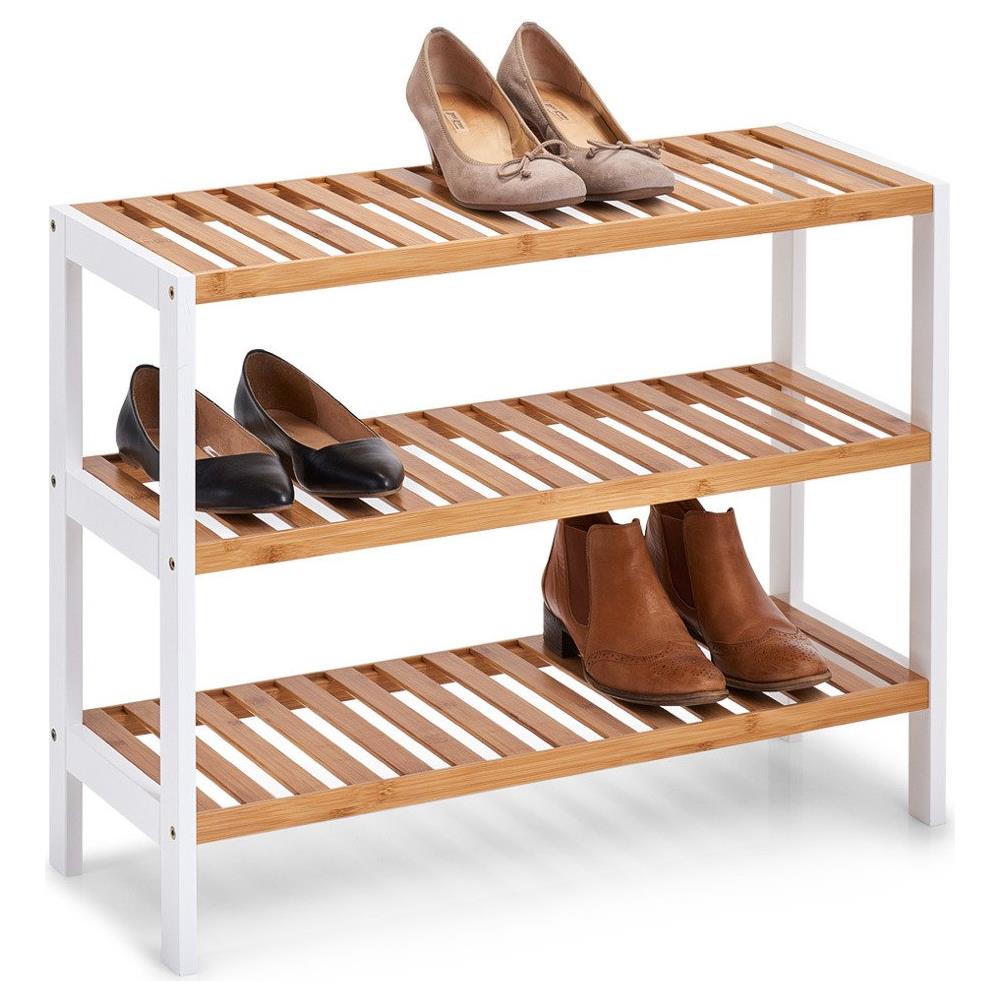 Scarpiera, Supporto Esterno In Fibra Di Bambù, Mobile Compatto Per Calzature. - Foto 2