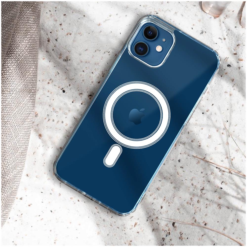 Cover Magsafe Iphone 12 / 12 Pro Bi-materiale Angoli Bumper Swissten Trasparente - Foto 2