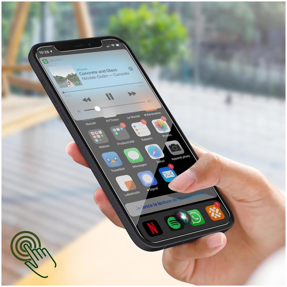 Vetro Temperato 9h Iphone 12 / 12 Pro Kit Di Posa 100% Biodegradabile - Foto 5