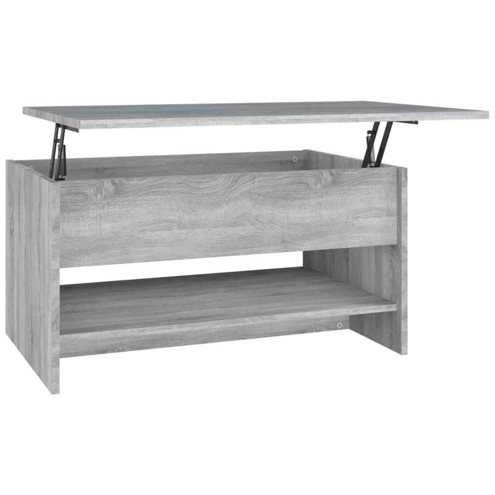Tavolino Da Salotto Grigio Sonoma 80x50x40 Cm Legno Multistrato - Foto 2