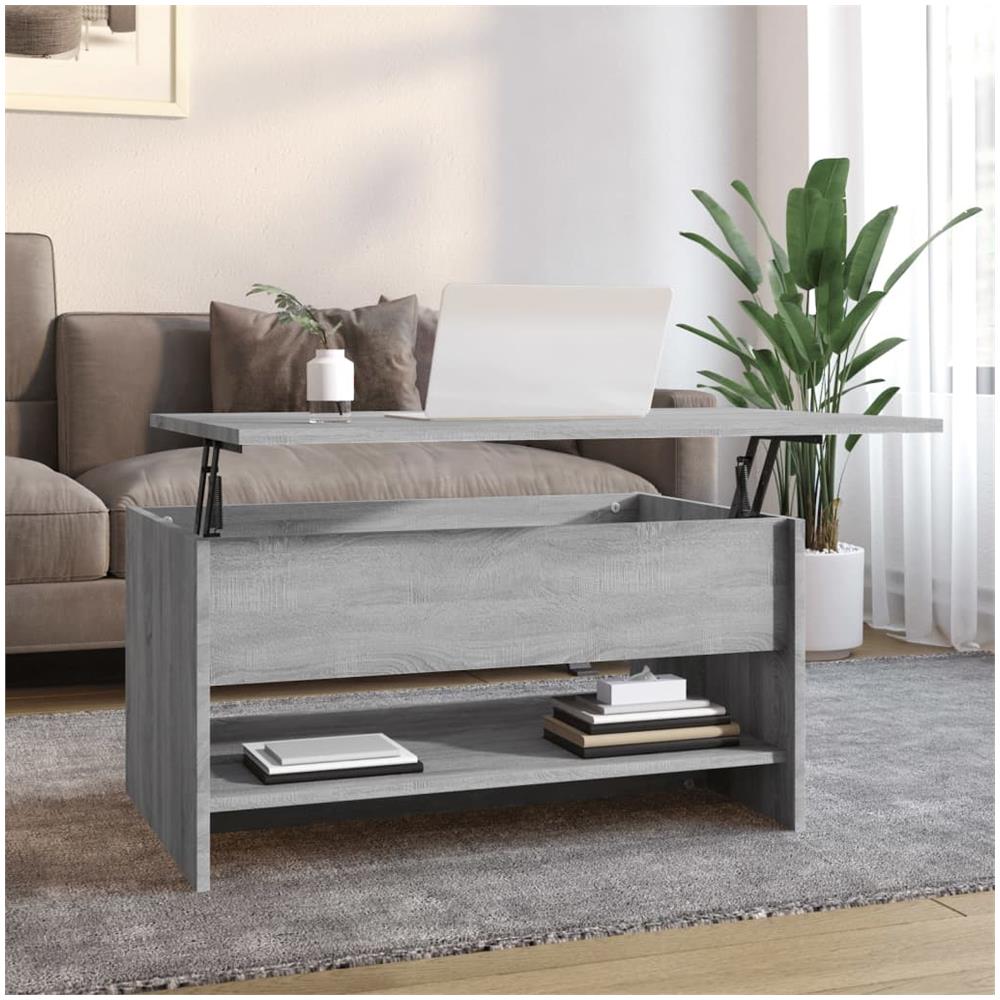 Tavolino Da Salotto Grigio Sonoma 80x50x40 Cm Legno Multistrato - Foto 1
