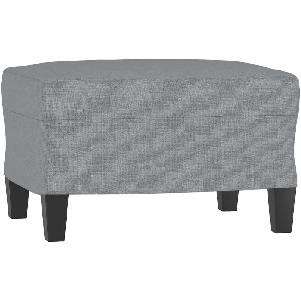 Poggiapiedi Grigio Chiaro 60x50x41 Cm In Tessuto - Foto 2